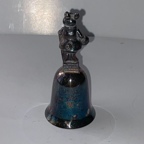 New England Collectors Society Bell Beatrix Potter Pigling Bland Silver Plate - Picture 6 of 9